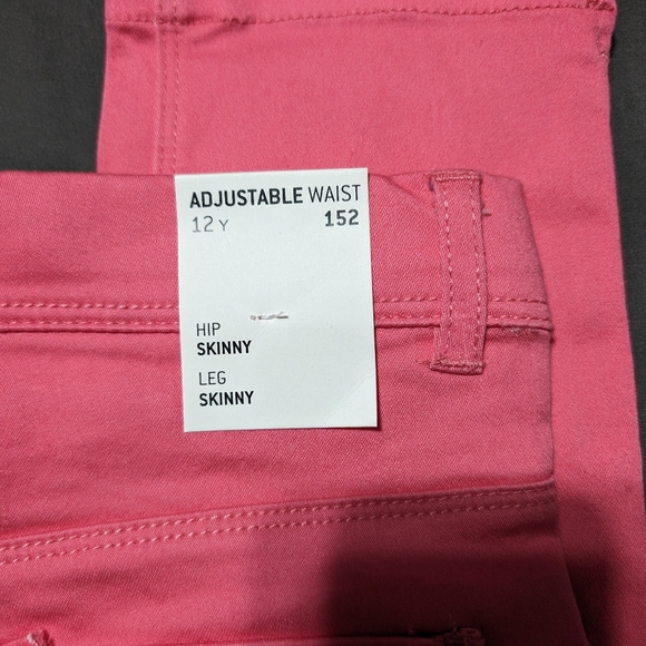 NWT Name it pink kids Capri basic needs pants size 12y - Picture 9 of 11